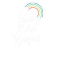 Rainbow Hawaii Sticker
