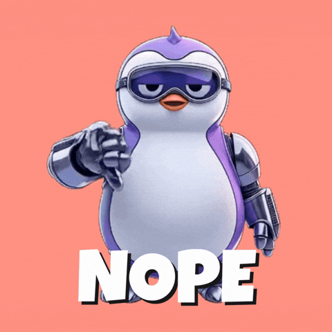 No Way Thumbs Down GIF by Mecha Pengu