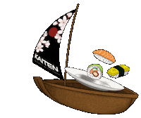 Ship Eat Sticker by Kaiten Sushi