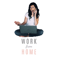 Work From Home Boss Babe Sticker by Kimberly Olson