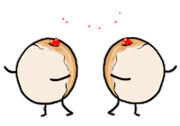 I Heart You Hearts Sticker