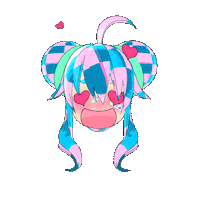 osean love anime heart eyes Sticker