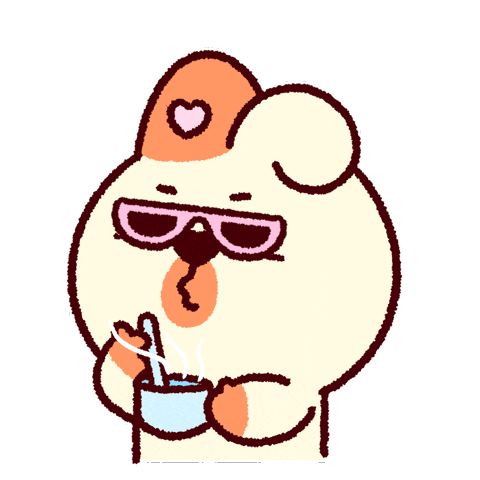 HOZAZA giphyupload cool coffee kawaii Sticker