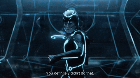 Didnt Do That Tron Legacy GIF by Goldmaster