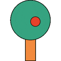 kraem kids apple tree forest Sticker