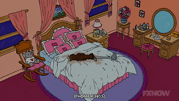 the simpsons a bedroom GIF
