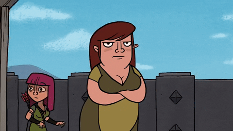 don't care archer GIF by Clasharama