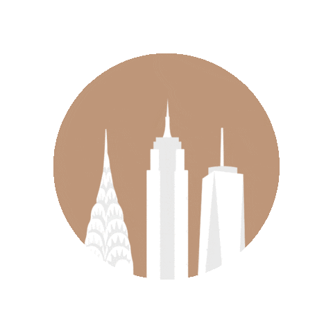 nycpartyofthree nyc empire state skyscraper Sticker