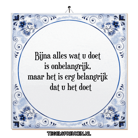 Humor Focus Sticker by Tegelspreuken.nl