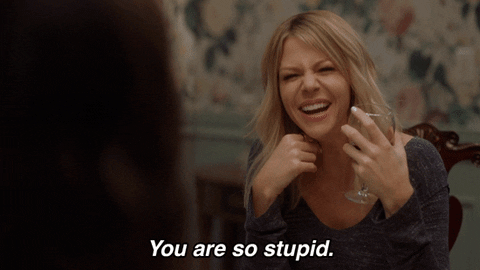 Youre Dumb Kaitlin Olson GIF by The Mick