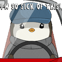 Angry Sick Of It Sticker by Pudgy Penguins