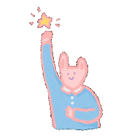 Monya2410 smile sleepy rabbit 토끼 Sticker