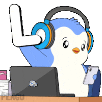 Penguin Streaming Sticker by Pudgy Penguins