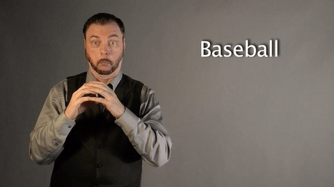sign language baseball GIF by Sign with Robert