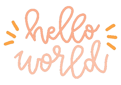 Hello World Love Sticker