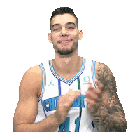 happy willy hernangomez Sticker by Charlotte Hornets