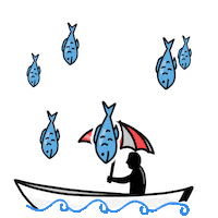 Fish Ask Sticker by Media Echoes