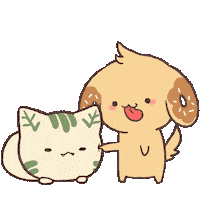 chimera_abyss cat dog kawaii doodle Sticker