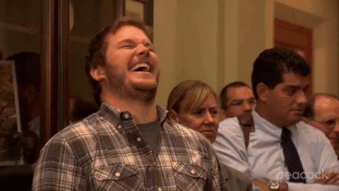 Chris Pratt Laugh GIF by Parks and Recreation