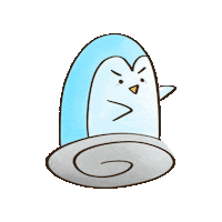 penguindodo penguin run come coming Sticker