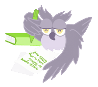 Owl Write Sticker