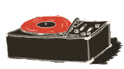 Vintage Player Sticker by Shicake