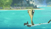 T-Rex Swimming GIF by Gigantosaurus