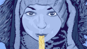 winter asian GIF