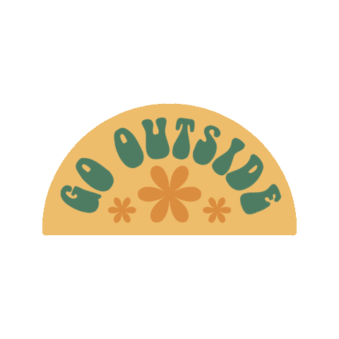lexsaysdesign retro weekend outdoors outside Sticker