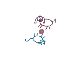 Play Ball Cat Sticker