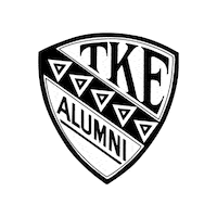 TKEFraternity badge triangle shield alumni Sticker