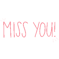 Miss You Pink Sticker