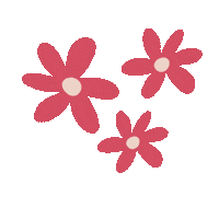 Pink Flowers Sticker