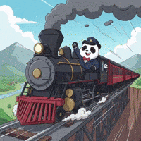 Choo Choo Train GIF by Pandu Pandas
