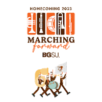 Marching Bowling Green Sticker by Bowling Green State University
