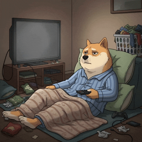 Tired Shiba Inu GIF by Doge Pound