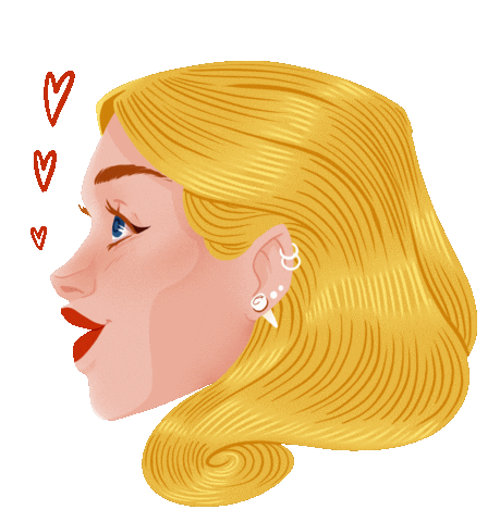 In Love Girl Sticker