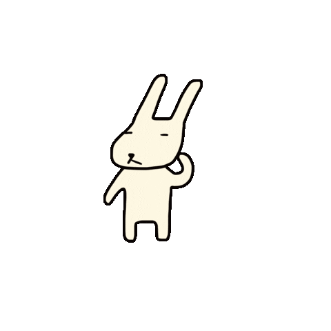 swanzystory giphyupload love flower rabbit Sticker