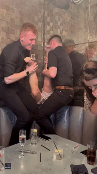 Bottoms Up: Bar Staff Hoist Up Woman Who Fell Behind Booth at Birthday Brunch
