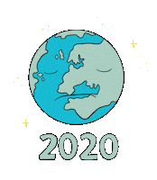 Happy New Year Space Sticker by Major Tom