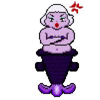 PixeLotion no angry fish mermaid Sticker