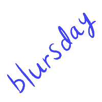 Blursday Sticker by Grace Farris