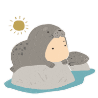 Sun Sea Sticker