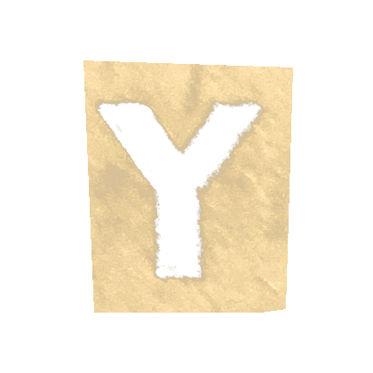 Letters Y Sticker
