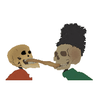 studiolawijt mask skull jamesensor artensor Sticker