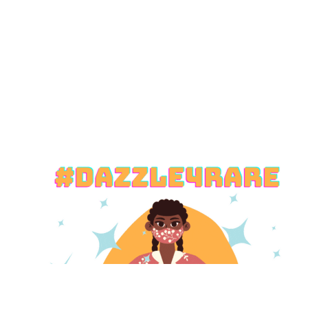 dazzle4rare woman sparkle mask woc Sticker