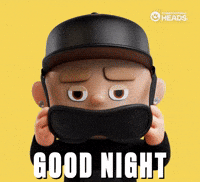 OneFootballHeads animation tired sleep goodnight GIF