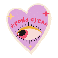 sixamglow eyeroll hydrate glowup eyerolling Sticker