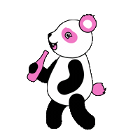 Beer Panda Sticker by Cerveza Rrëy