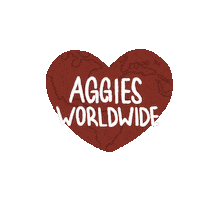 Texas Am Love Sticker by Texas A&M University